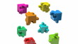 Animation of 3d puzzle cube