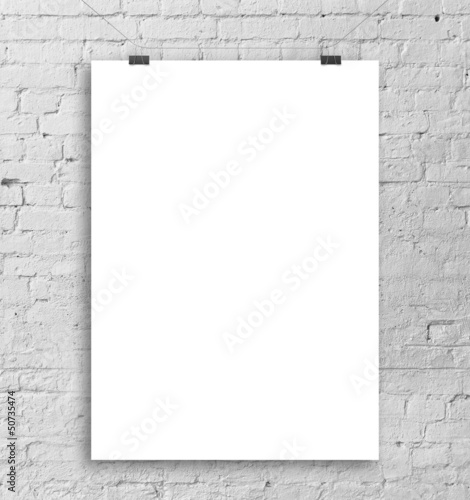 Illustration: white poster white poster