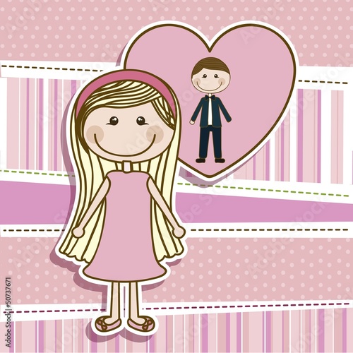 Vector: Illustration of love Illustration of love