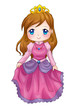 Cute cartoon illustration of a queen