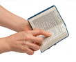 Woman reading bible