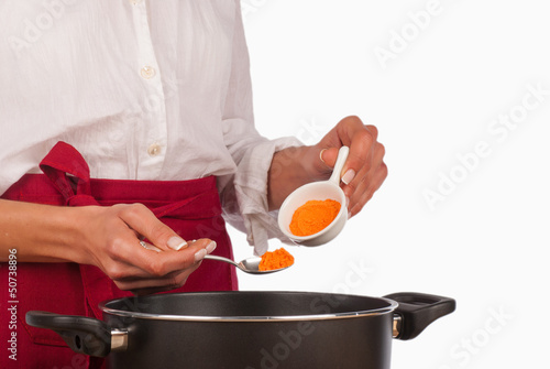 Photo: Cooking with curry Cooking with curry