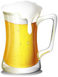 A mug full of cold beer