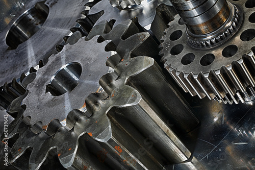 Photo: titanium nad steel gears and cogs titanium nad steel gears and cogs