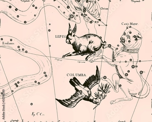 Photo: Constellation vintage map Constellation vintage map