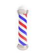 Barber Pole 3d Illustrations on a white background