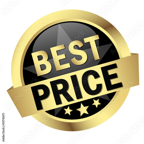 Vector: Button mit Banner " BEST PRICE " Button mit Banner " BEST PRICE "