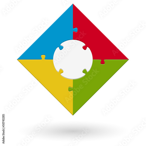 Vector: Puzzle - Quadrat Puzzle - Quadrat