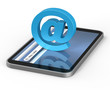 Mobile phone with email symbol