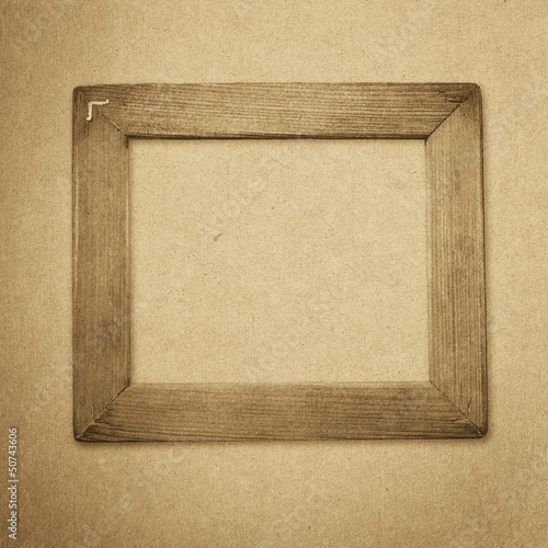 Illustration: grunge wood frame background, vintage paper texture grunge wood frame background, vintage paper texture