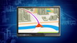 GPS navigation concept. Seamless loop.