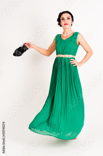Photo: Pretty young woman dancing Pretty young woman dancing
