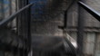 Fire escape. Timelapse.