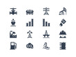 Oil industry icons
