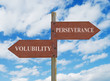 PERSEVERANCE VS VOLUBILITY