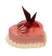 cake in the shape of heart with very