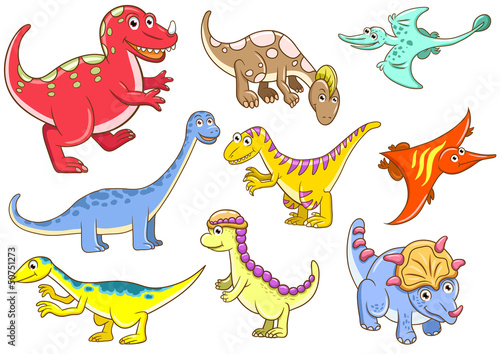 Illustration: Cute dinosaurs Cute dinosaurs