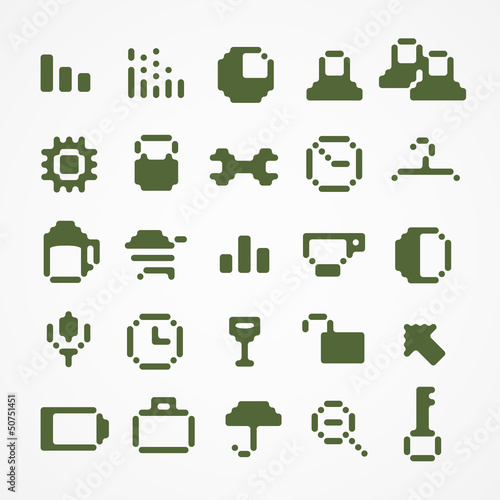 Vector: Pixel web icons collection. set 1 Pixel web icons collection. set 1