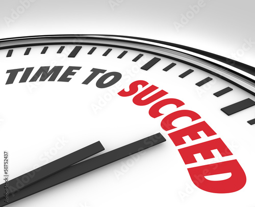 Illustration: Time to Succeed Words on Clock Successful Goal Time to Succeed Words on Clock Successful Goal