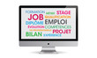 Nuage de mots emploi formation