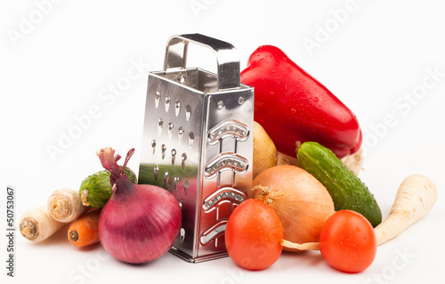 Photo: vegetables isolated on white vegetables isolated on white