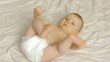HD1080p Baby laying on a blanket