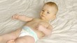HD1080p Baby laying on a blanket