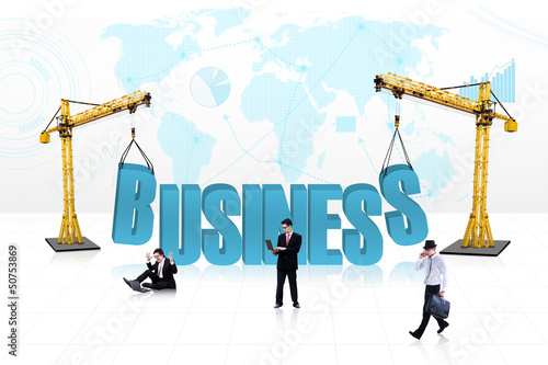 Photo: Business people development - isolated Business people development - isolated