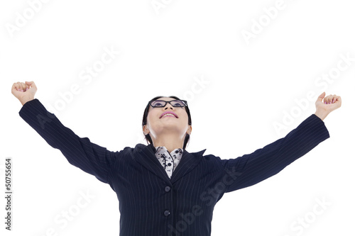 Photo: Successful businesswoman isolated Successful businesswoman isolated