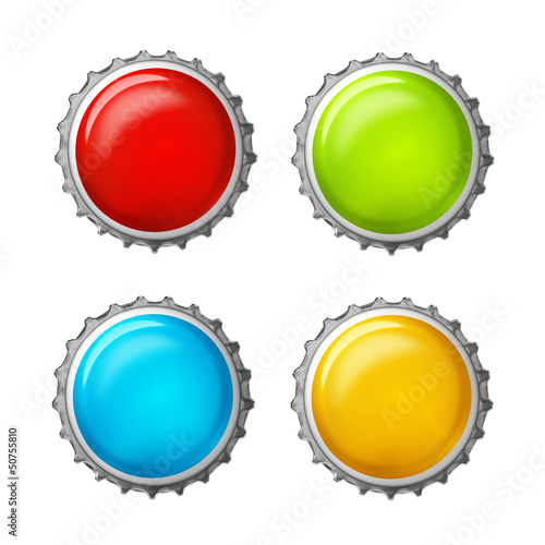 Photo: Bunte Kronkorken Bunte Kronkorken