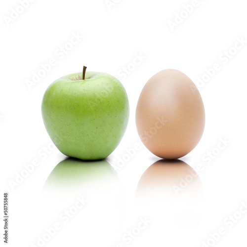 Photo: Apfel und Ei Apfel und Ei
