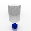 The construction of the cube blocks
