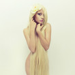 Beautiful lady with magnificent hair
