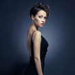 Foto: Elegant lady in evening dress Elegant lady in evening dress