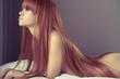 Sensual woman in bed