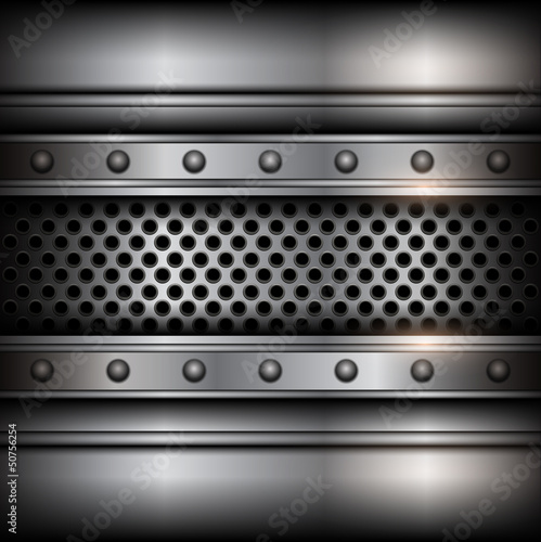 Vector: Background metallic. Background metallic.