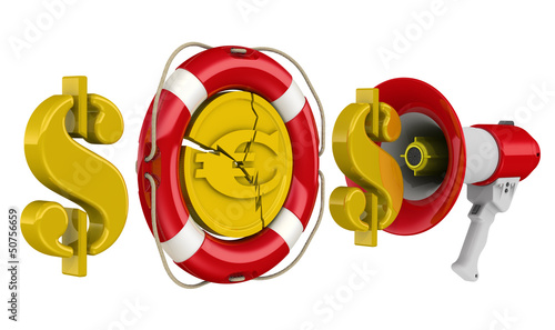Illustration: Мегафон информирует об экономическом кризисе Мегафон информирует об экономическом кризисе