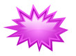 Vector pink boom icon