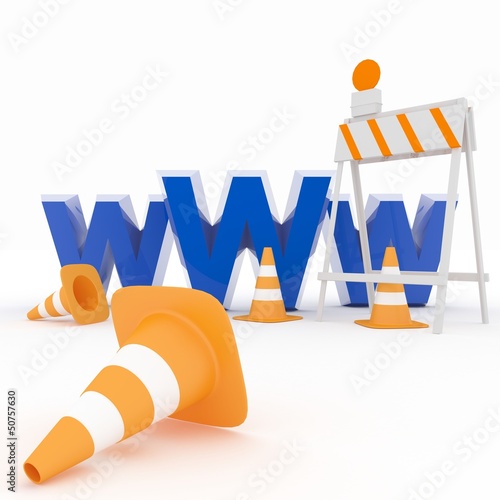 Illustration: 3-d Visualization Web-design Concept 3-d Visualization Web-design Concept