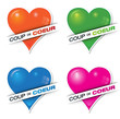 coup de coeur : rose, vert, orange, bleu