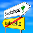 schild lr steckdose tankstelle I