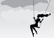 girl on a swing
