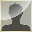 Default internet avatar in old photo frame style.