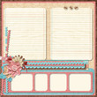 Retro family album.365 Project. Scrapbooking templates.