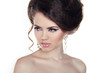 Glamor portrait of beautiful woman model. Jewelry and Beauty. Fa