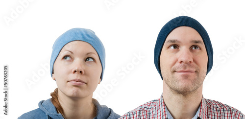 Photo: couple isolated couple isolated