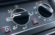 Close-Up Bedienung Klimanalge im Auto