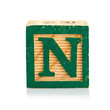 wooden cube alphabet