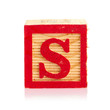 wooden cube alphabet