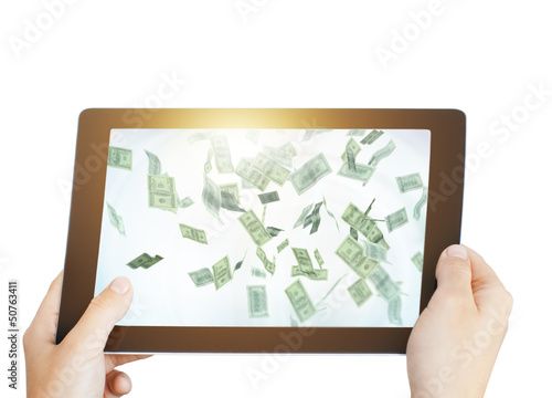 Photo: mobile pad isolated mobile pad isolated